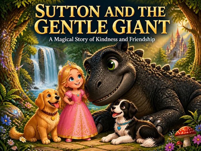 Sutton and the Gentle Giant: A Story & Coloring Book Adventure