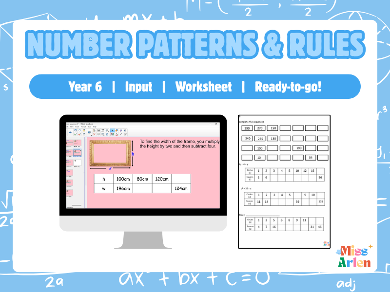 Year 6 Number Patterns and Rules