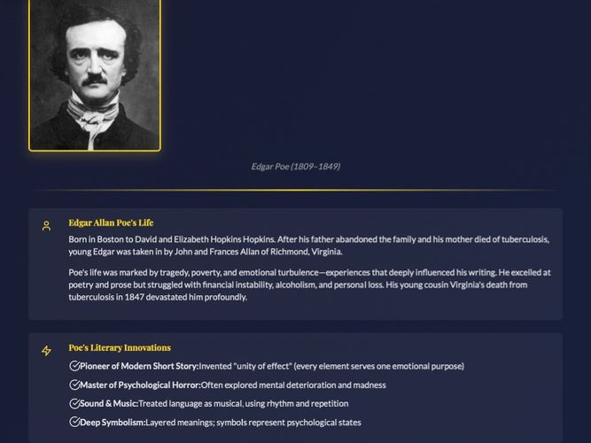 The Raven Interactive Literacy Lesson