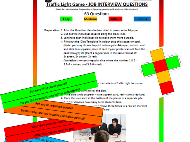 Traffic Light Game - Job Interview Prperation