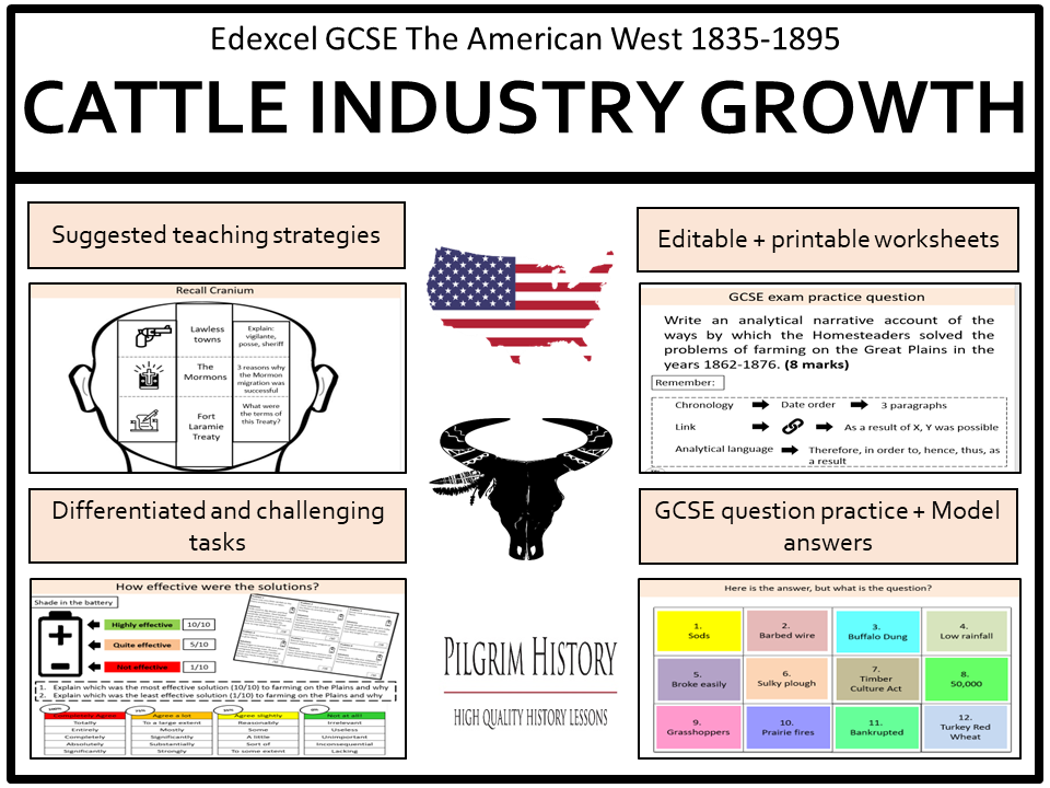 Edexcel GCSE American West: Cattle Industry & Cattle Drives