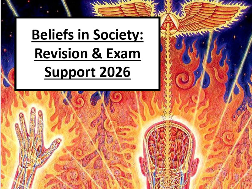 Sociology – Beliefs in Society: 2026 Revision Activity Booklet (With Support & Answers)