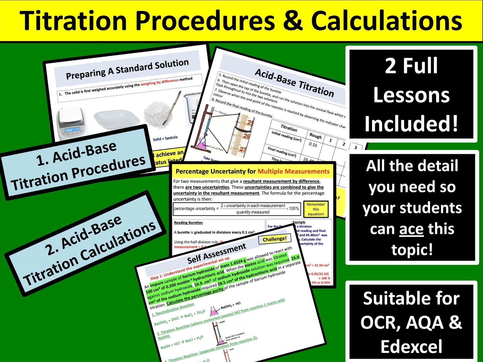 Acid-Base Titrations (A Level Chemistry)