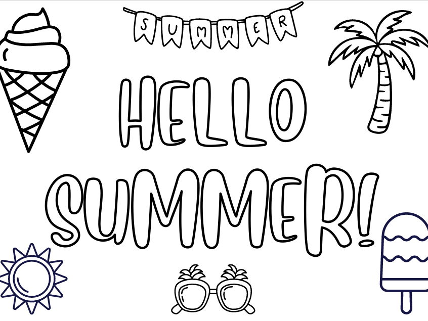 Summer Colouring Pages Pack | Printable Kids Activity Sheets | Holiday Colouring Pack | End of Term