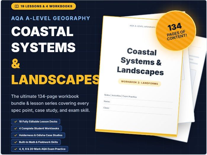 AQA A Level Geography Coastal Landscapes Full SOW