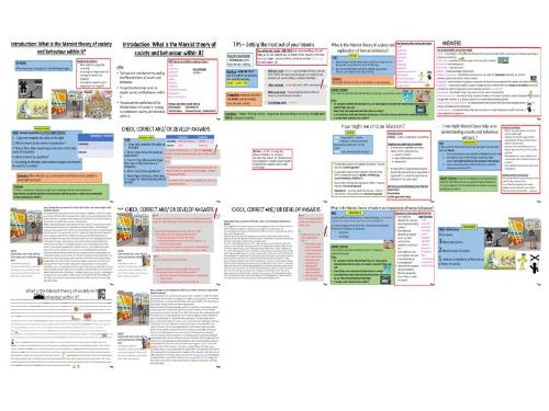 A-level Sociology: Introduction to Marxism (Theory of Society and Behaviour)