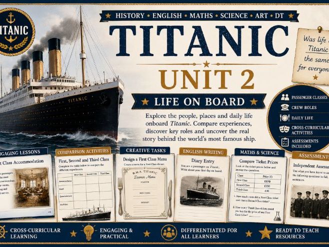 Titanic Unit 2: Life on Board | Upper KS2 History