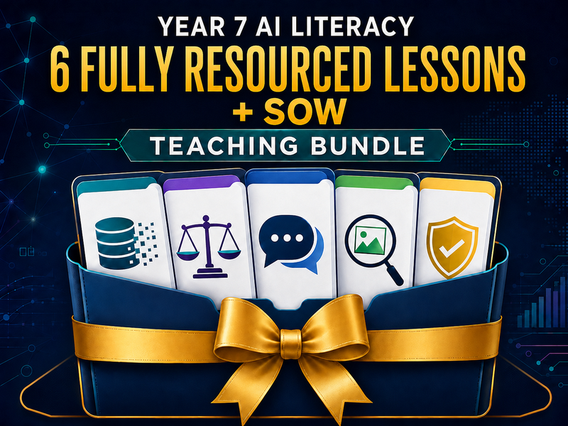 Year 7 AI Literacy: Complete 6-Lesson Teaching Bundle