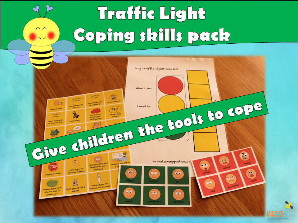 ELSA SUPPORT - Traffic light toolkit for emotions, coping skills, calming, relaxation, regulation