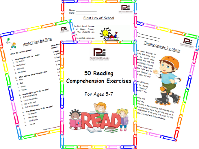 50 Reading Comprehension Exercises for Ages 5-7 (Grade 1)