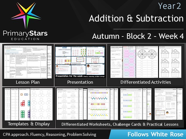 YEAR 2 - Addition Subtraction - White Rose - WEEK 4 - Block 2 - Autumn - Differentiated Resources