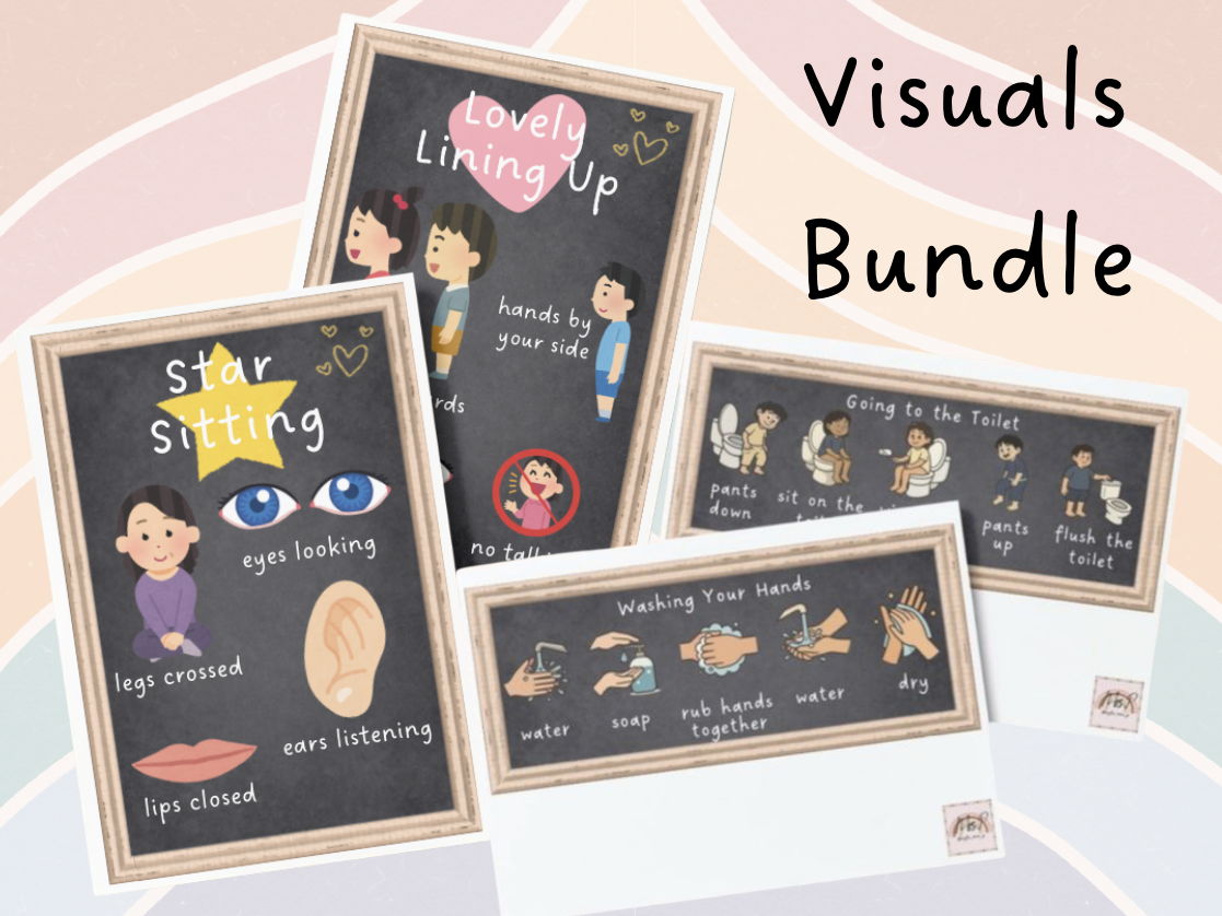 Display - Chalkboard Classroom Visual Bundle