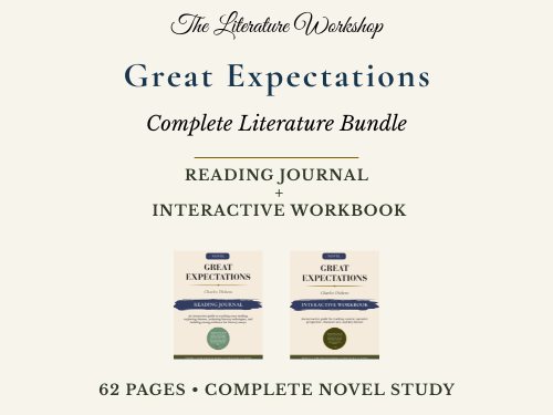 Great Expectations Literature Study Bundle | Reading Journal & Interactive Workbook | Dickens