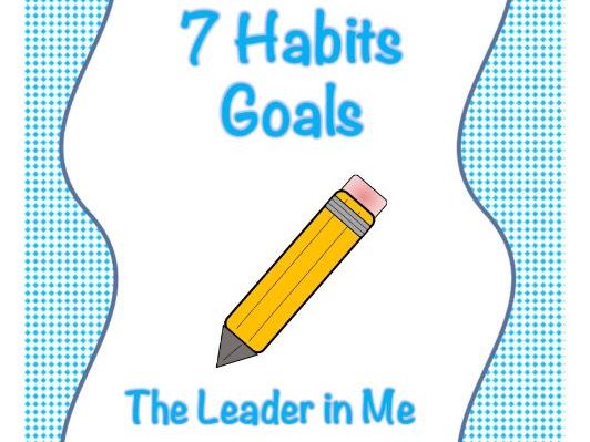 7 Habits Goal Sheet - Short Term and Long Term