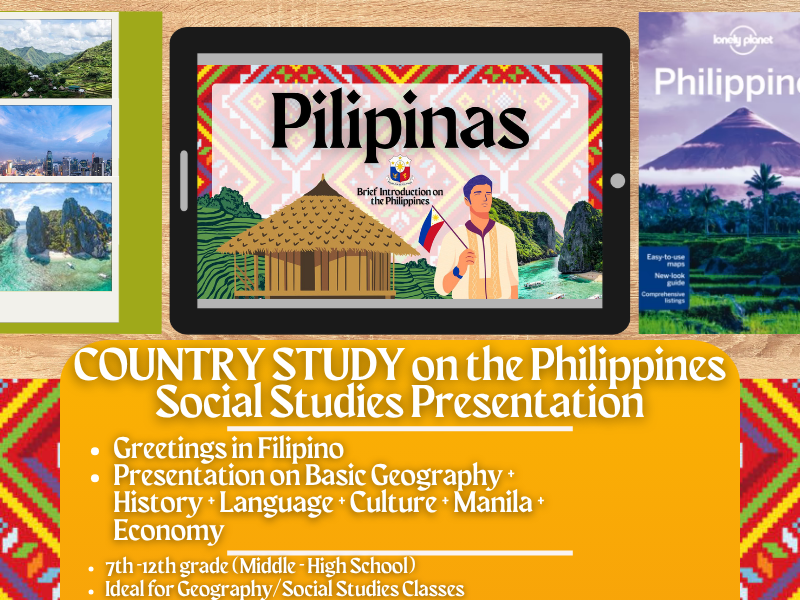 The Philippines Country Study - Geography + Social Studies Presentation - Southeast Asia