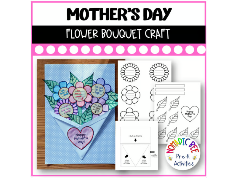 Share  Mother's Day Flower Craft and Writing Activity