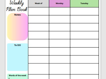 Teacher Planner