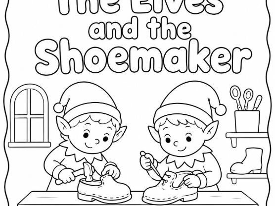 The Elves and the Shoemaker Colouring Page