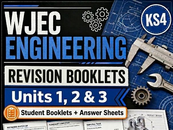 Engineering Revision Booklets | Units 1, 2 and 3 | Student Booklets and Answer Sheets