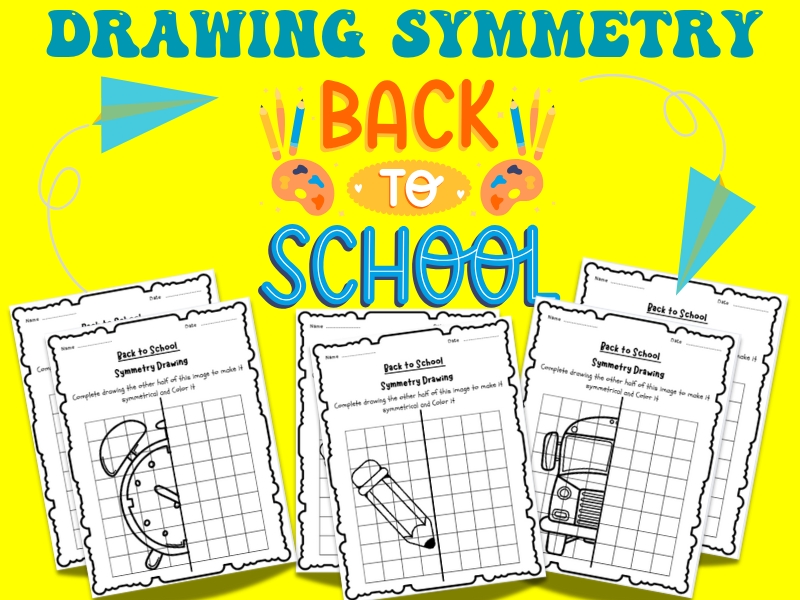 Back to School Drawing Symmetry Activity