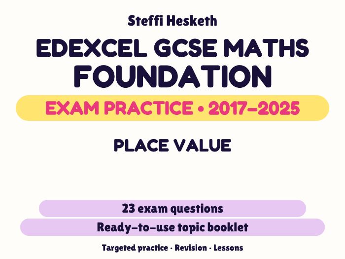 Edexcel GCSE Maths Foundation: Place value Exam Questions | 2017-2025
