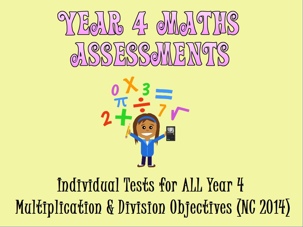 Year 4 Multiplication and Division Assessments