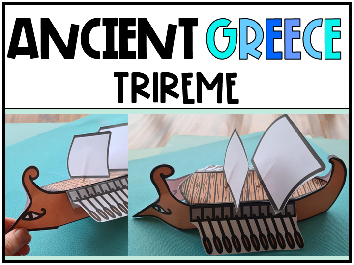 Ancient Greece Trireme Craft Hands-on History Activity
