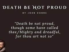 "Death be not proud" John Donne: A LEVEL ENGLISH LITERATURE analysis