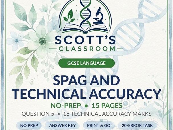 GCSE English SPaG and Technical Accuracy