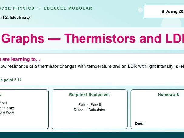 IGCSE Physics: Thermistors and LDRs | Edexcel Modular | Unit 2 | L5