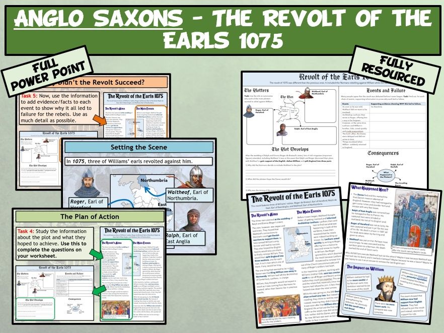 GCSE Anglo Saxons L17 - Revolt of the Earls 1075