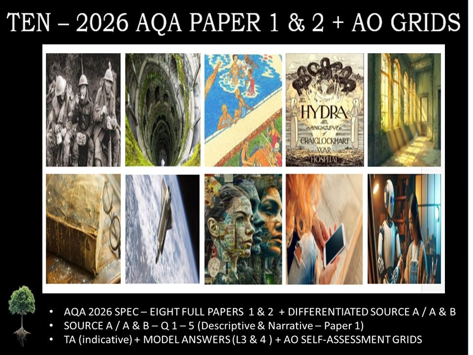TEN - NEW PAPER 1 & 2 | 2026 FULL MOCK | + AO GRIDS