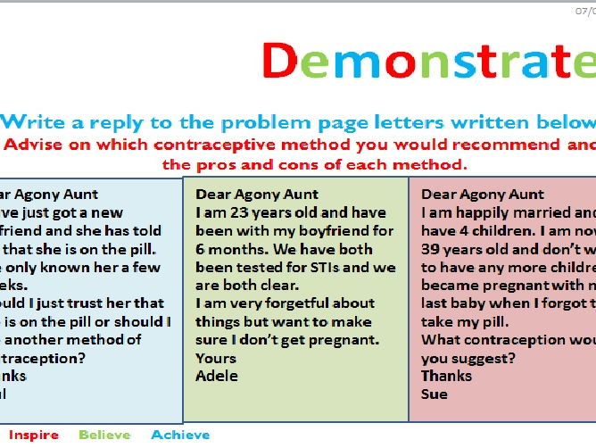 Contraception lesson