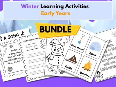 Winter Learning Activities – Early Years bundle