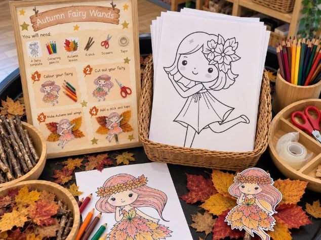 Autumn Fairy Wands Craft Activity | EYFS Fine Motor & Creative