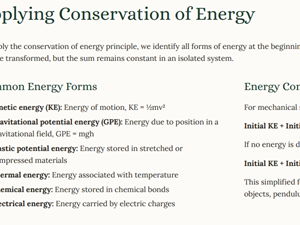 AS Level Physics - 5.1 Energy Conservation