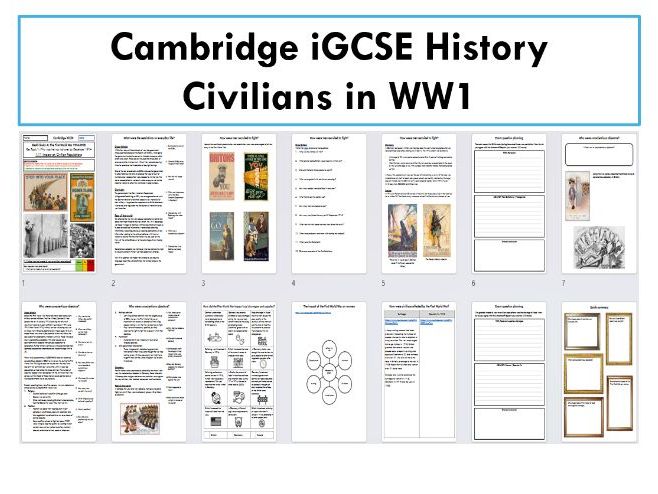iGCSE | WW1 Civilians