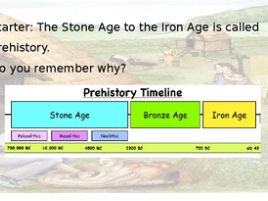 Iron age lesson with activity
