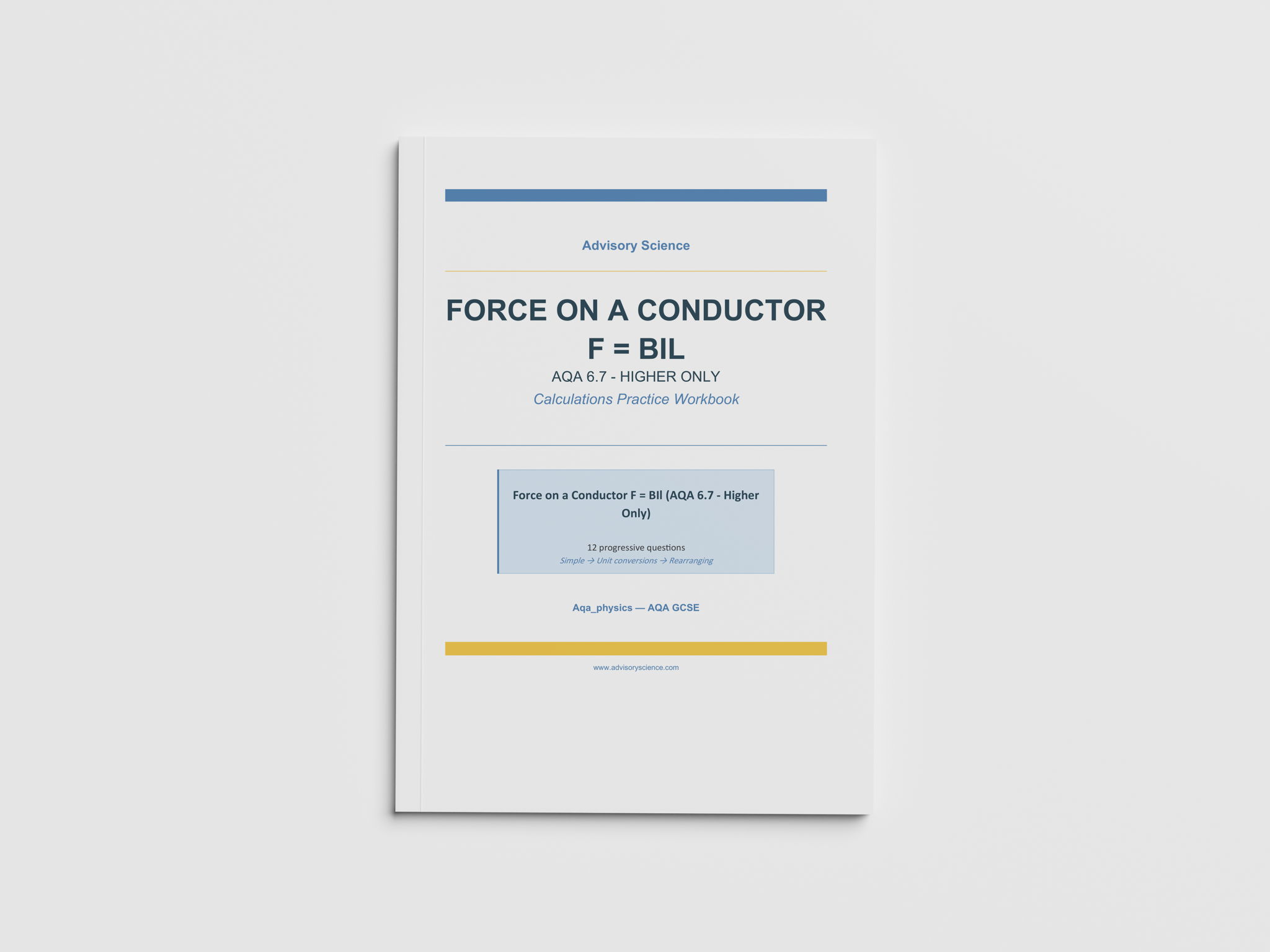 Resistance in Conductors - AQA GCSE Physics Practice Book