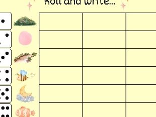 Special Friends/Digraph Roll and Write