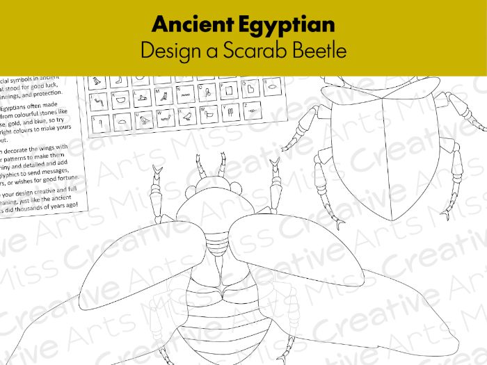 Ancient Egyptian Design a Scarab Beetle
