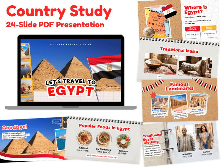 Egypt Country Study | 24-Slide Geography & Culture Presentation
