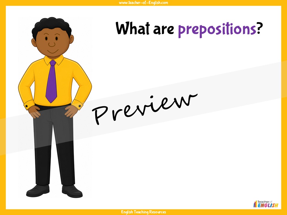 Prepositions - Years 5 and 6 Grammar | Teaching Resources