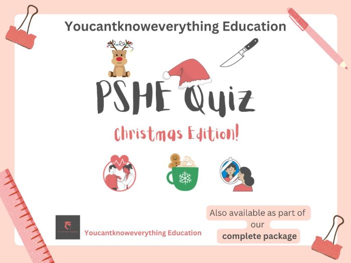 Christmas PSHE Quiz