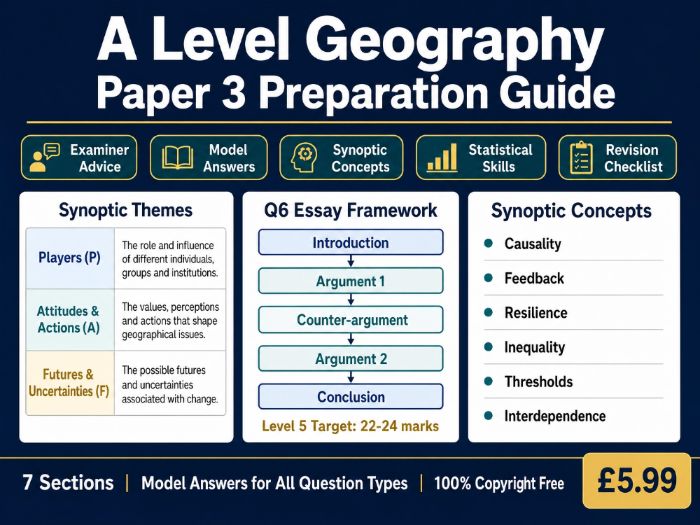 A Level Geography — Paper 3 Synoptic Investigation | Student Preparation Guide | Edexcel 9GE0/03