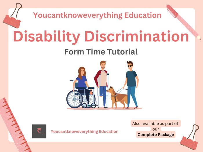 Disability Discrimination Form Time Tutorial