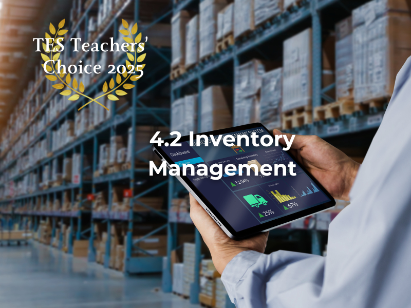 Cambridge AS Business Inventory Management PowerPoint 2026-2028 Exams Complete Unit 4.2 9609