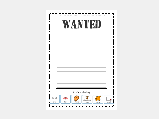 The Gingerbread Man - Wanted Poster