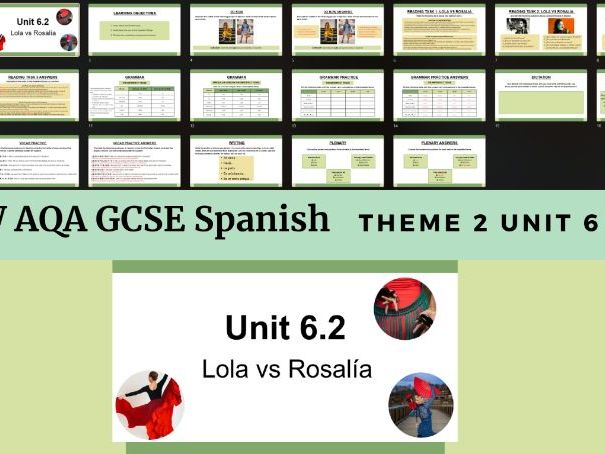 6.2 Lola VS Rosalía (New AQA GCSE Spanish)