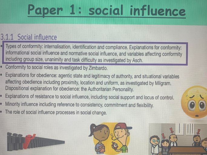 Asch experiment picture